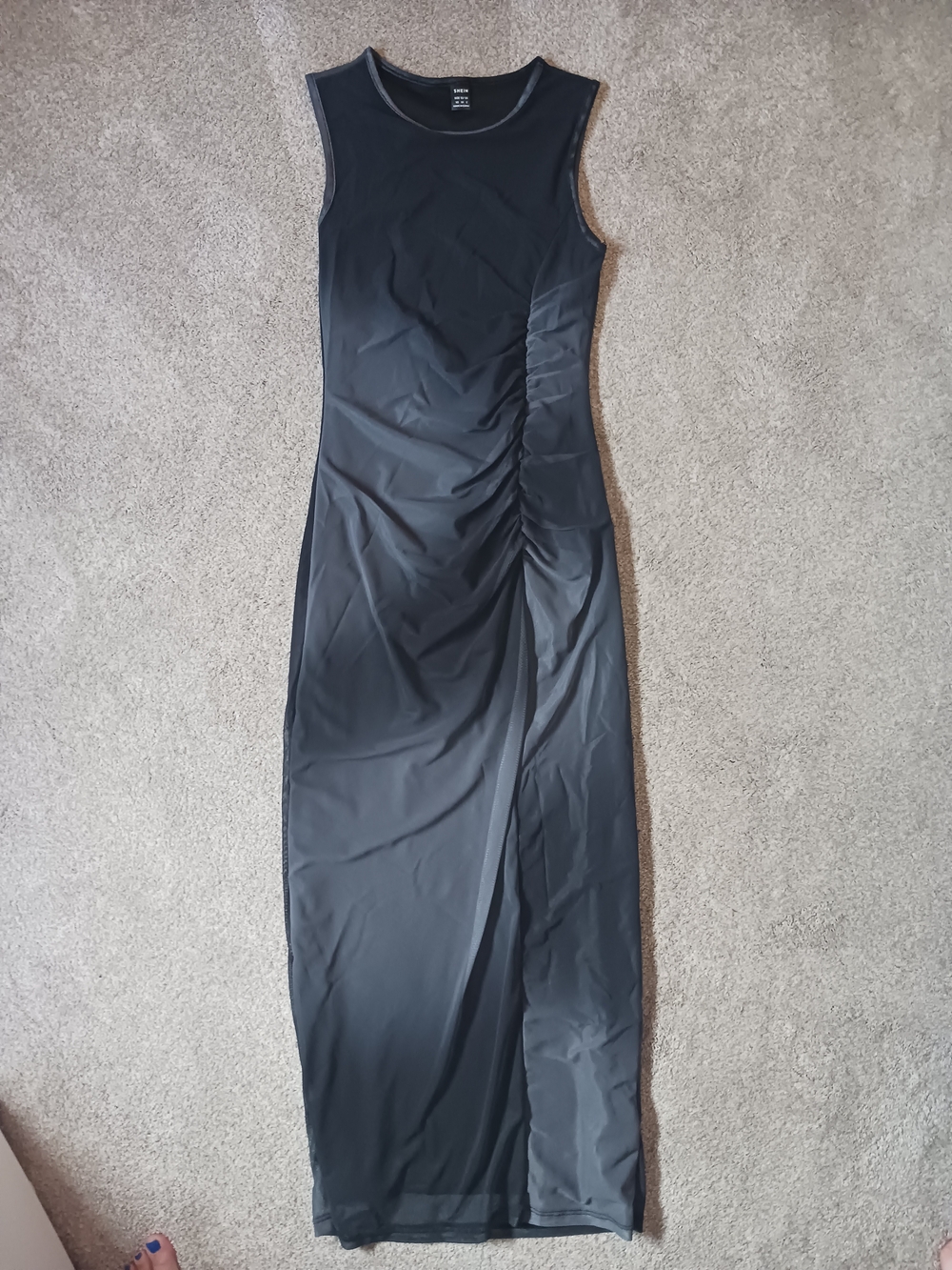 SHEIN Ruched Maxi Dress
